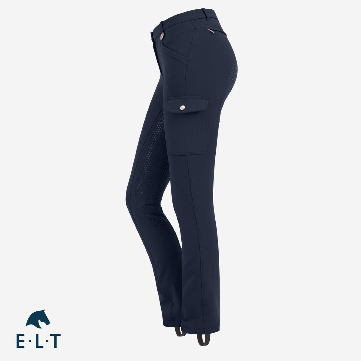 Jodhpursridbyxor ELT Cargo micro, helskodda i silikon