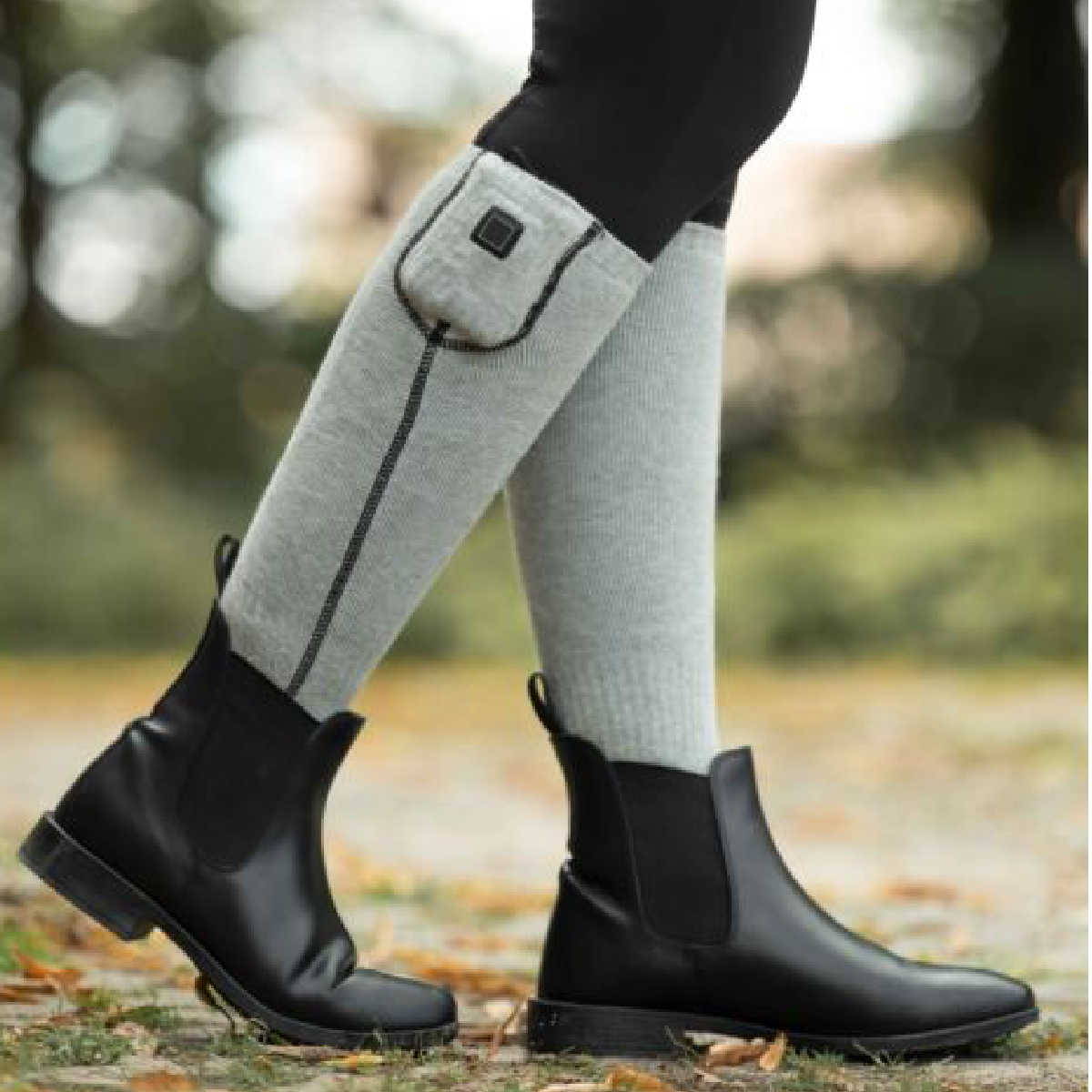 Värmestrumpor HKM Keep Warm Style, inkl 2 powerbanks