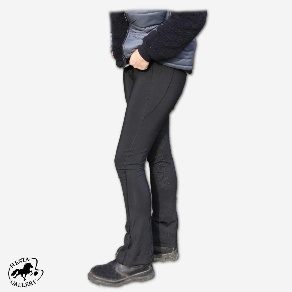 Jodphursridtights Hestagallery, hög midja,  helskodda med silikon