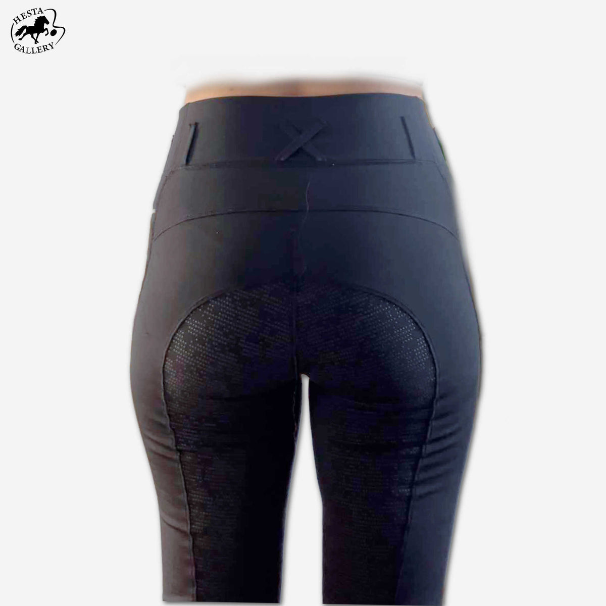 Jodphursridtights Hestagallery Grip, hög midja, helskodda med silikon