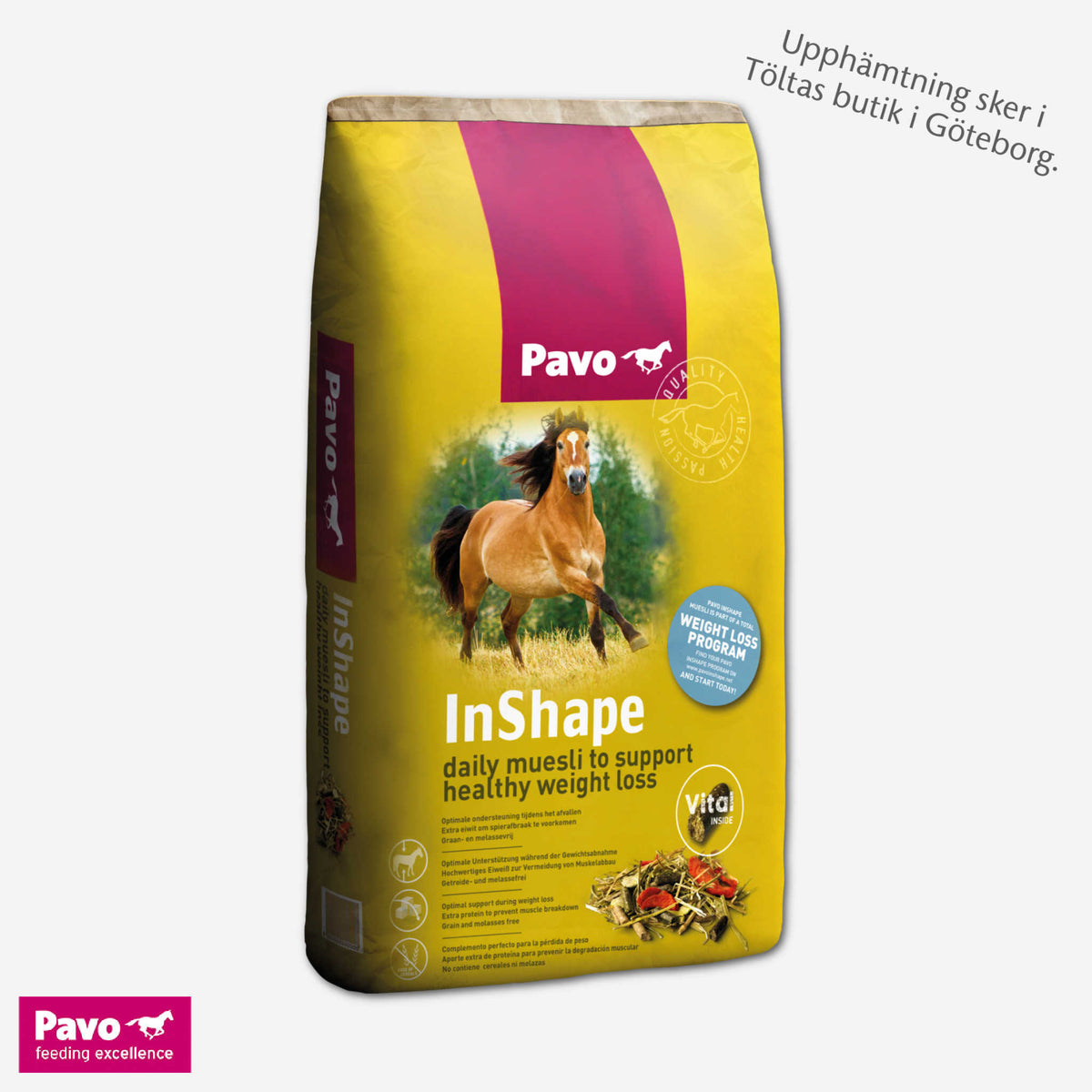 Kraftfoder Pavo InShape, müsli, 15kg