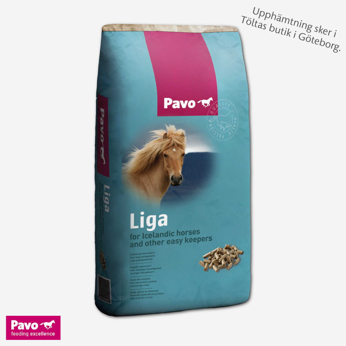 Kraftfoder Pavo Liga, pellets, 20kg