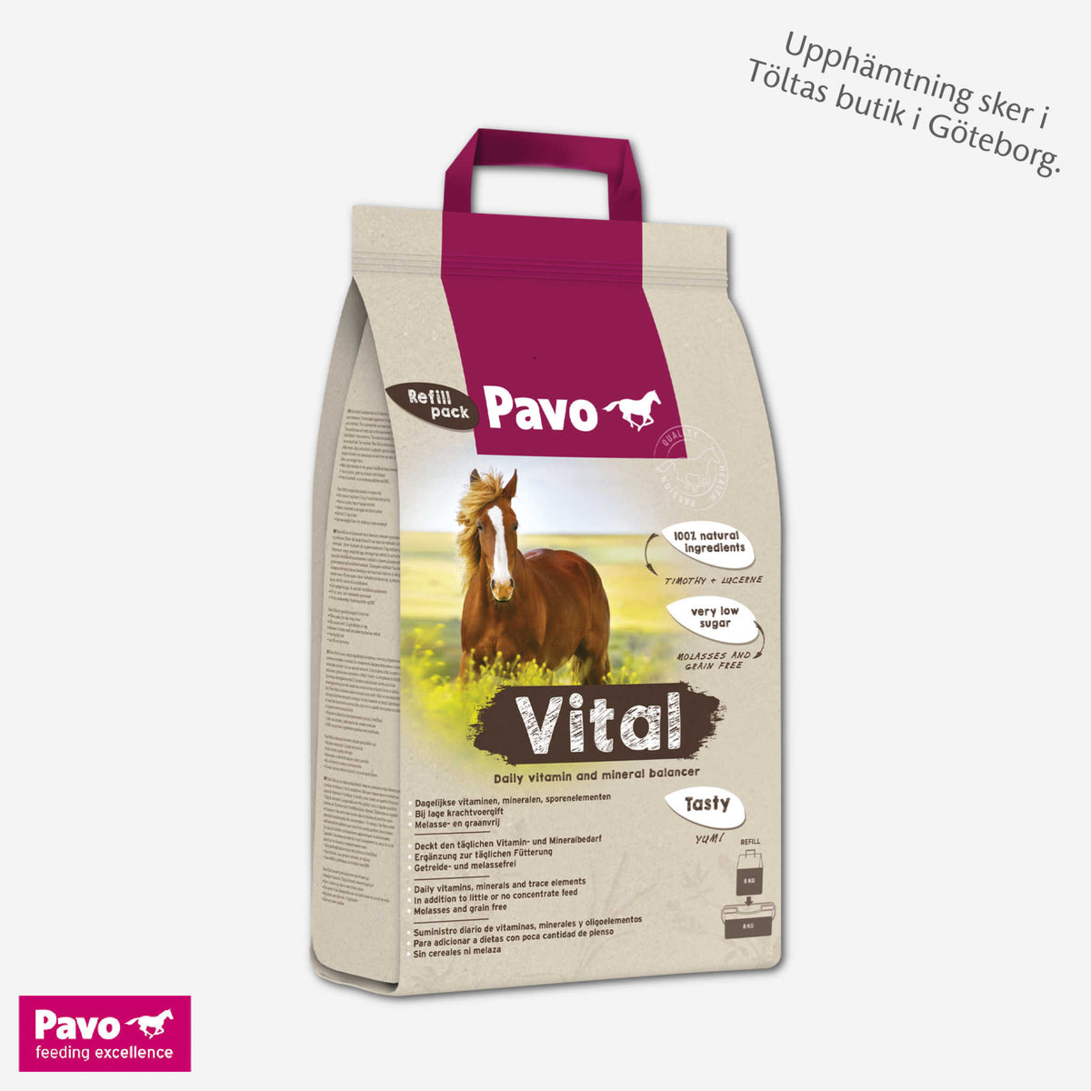 Kosttillskott Pavo Vital refill, 8kg