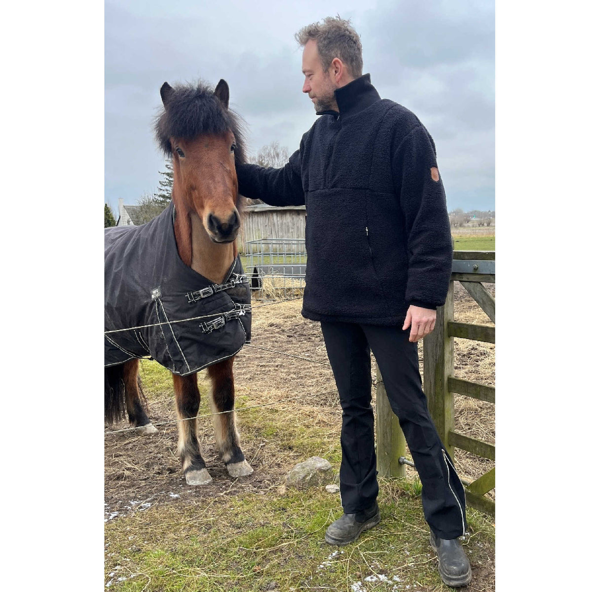 Jodhpursridbyxor Herr, Hestagallery med fullgrip i silikon