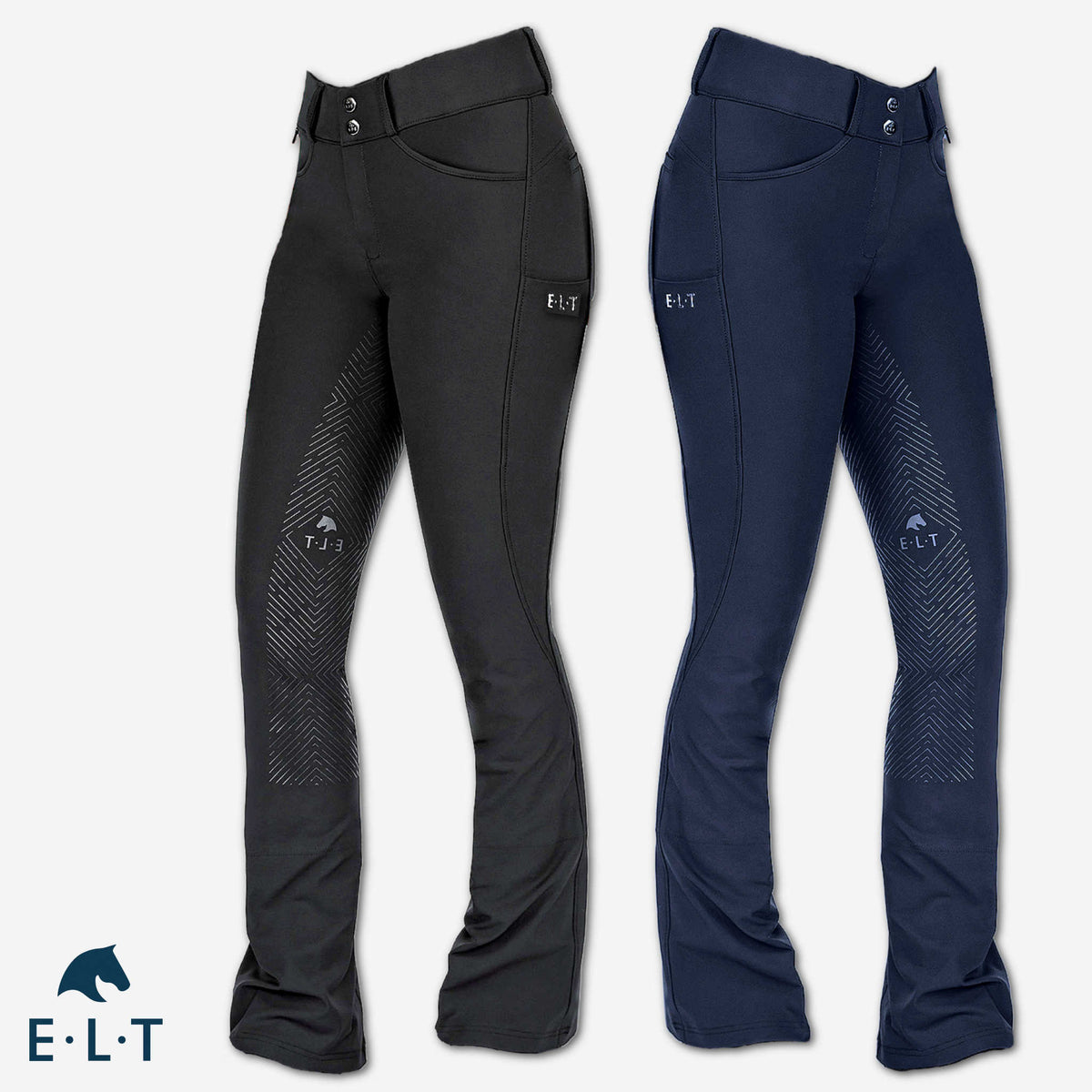 Jodhpursridbyxor ELT Comfort ride med silikonskoning
