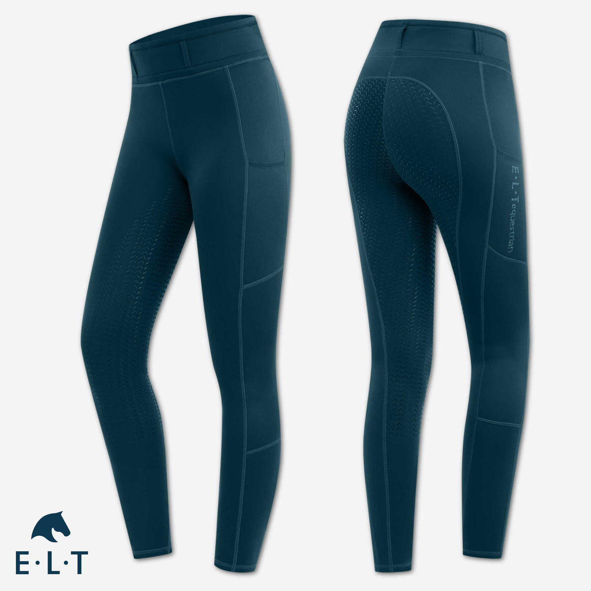 Ridtights ELT Ella Glam, med mobilficka och strassdetaljer