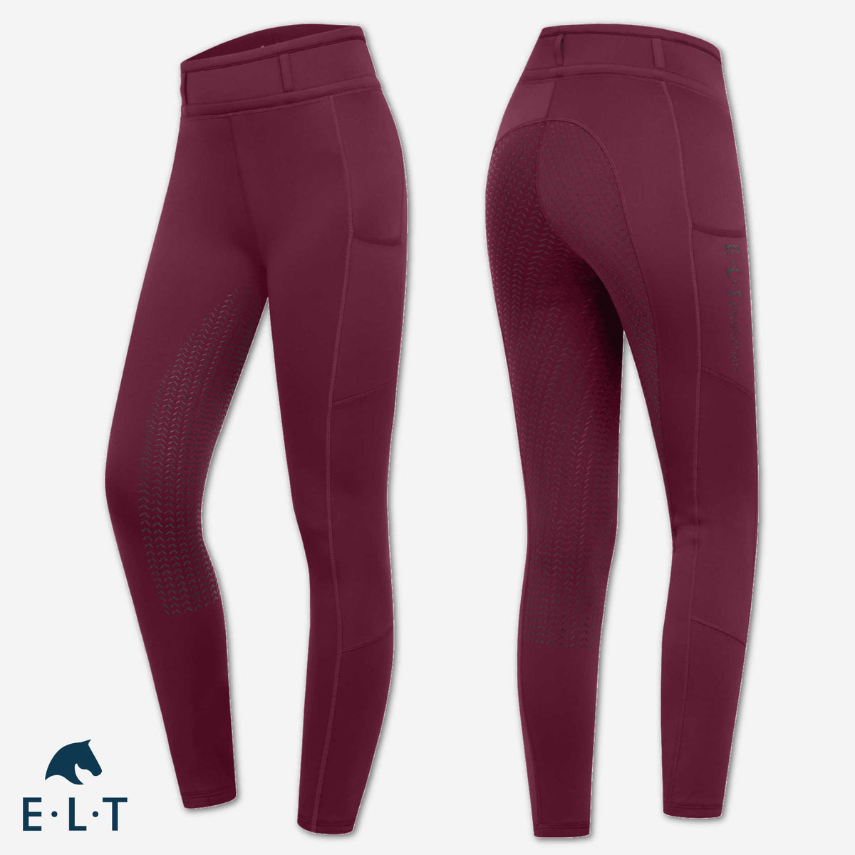 Ridtights ELT Ella Glam, med mobilficka och strassdetaljer