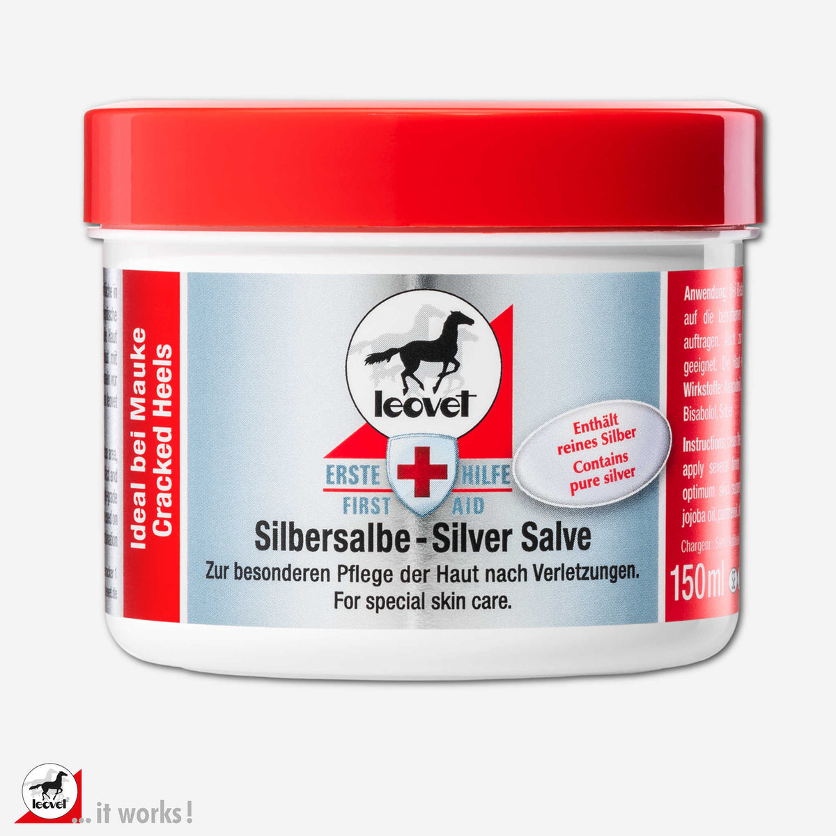 Silverkräm First aid, Leovet, 150 ml