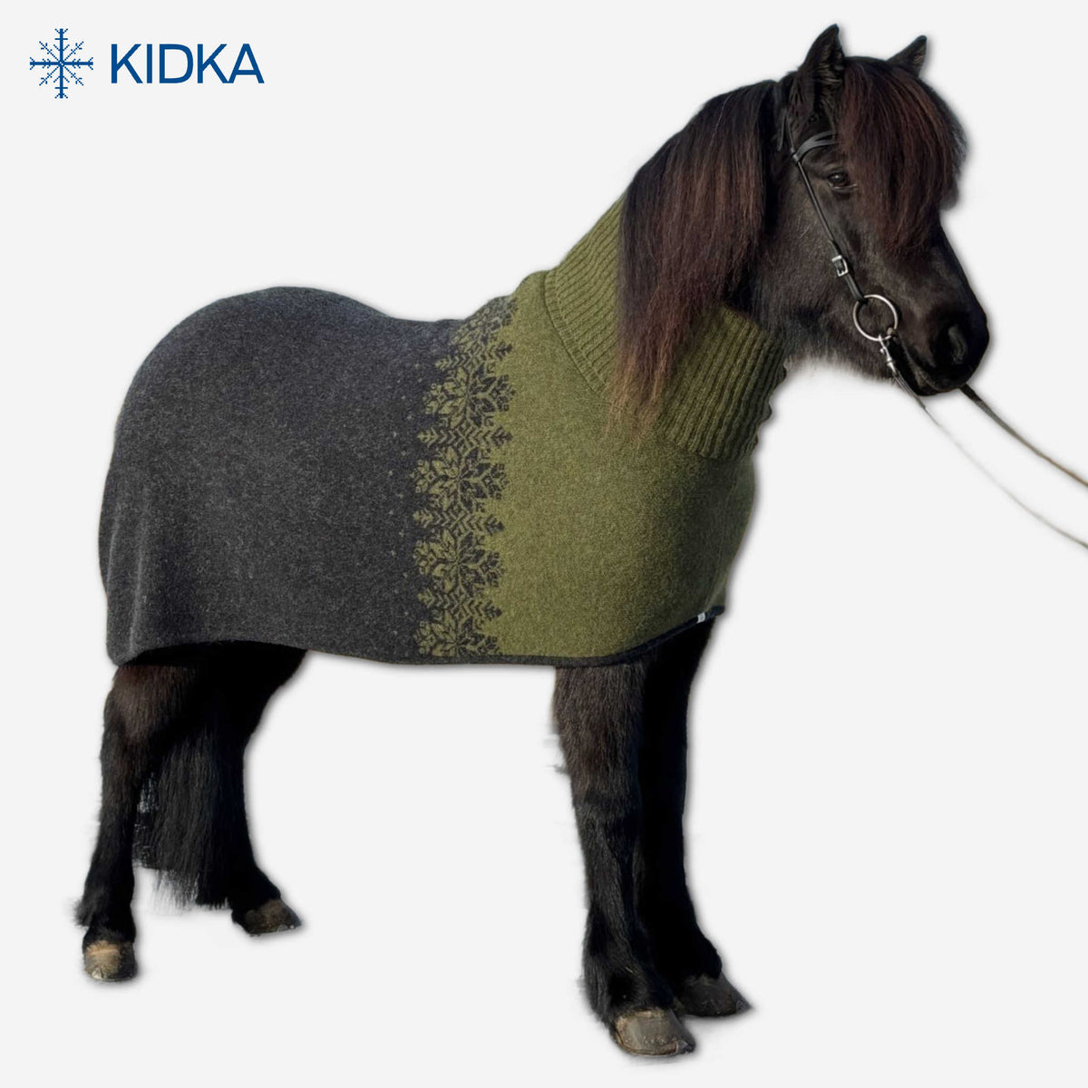 Svetteteppe Turtleneck, i islandsk saueull