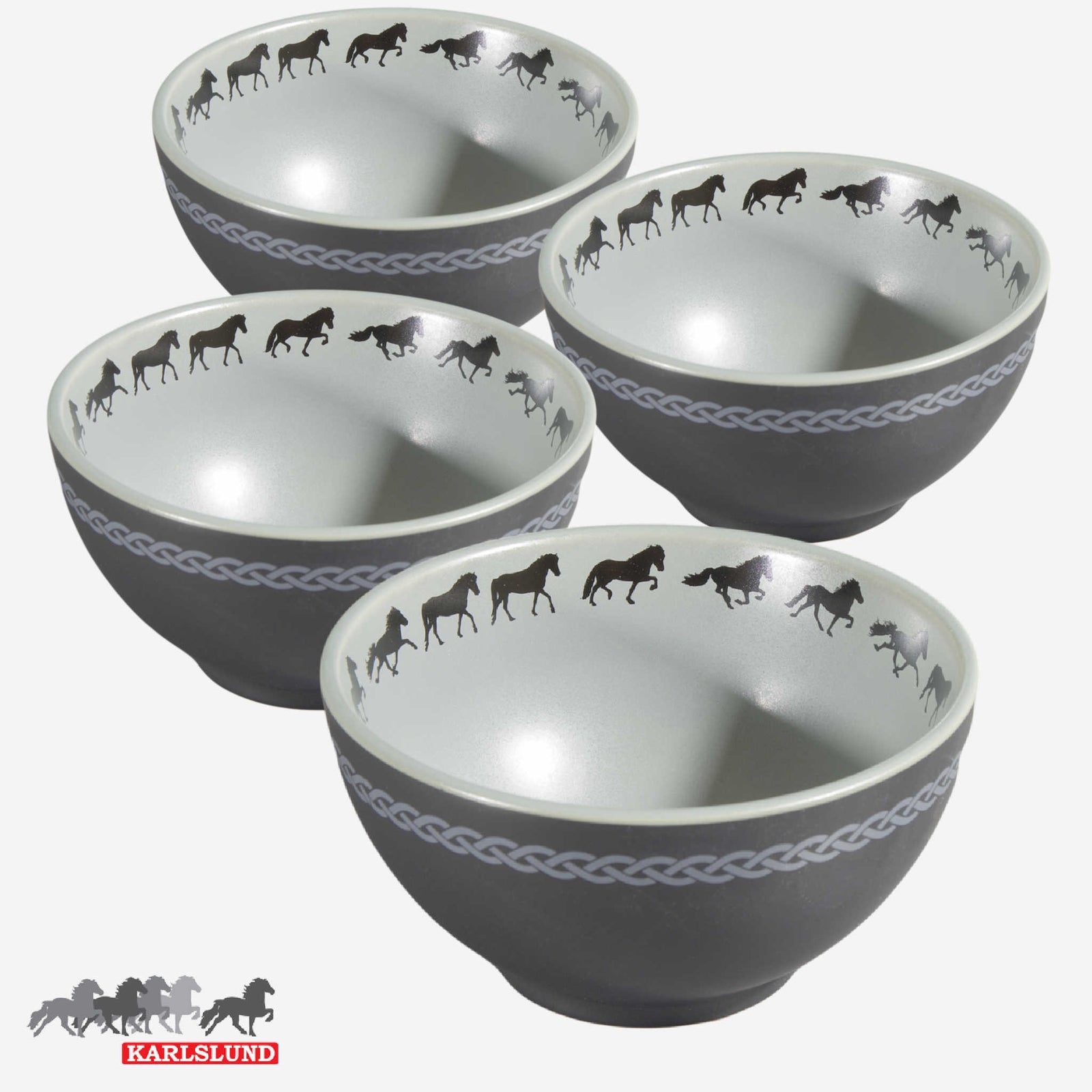 Skål i stengods, 4-pack