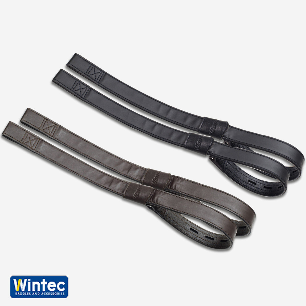 Stigläder Wintec, brun eller svart läder