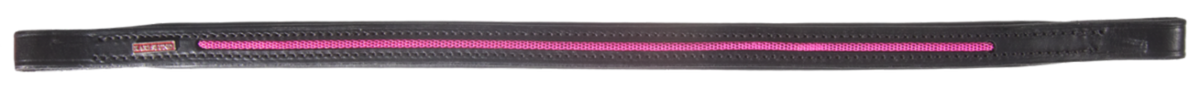 Pannband Kombi, i svart läder med rand i flera färger
