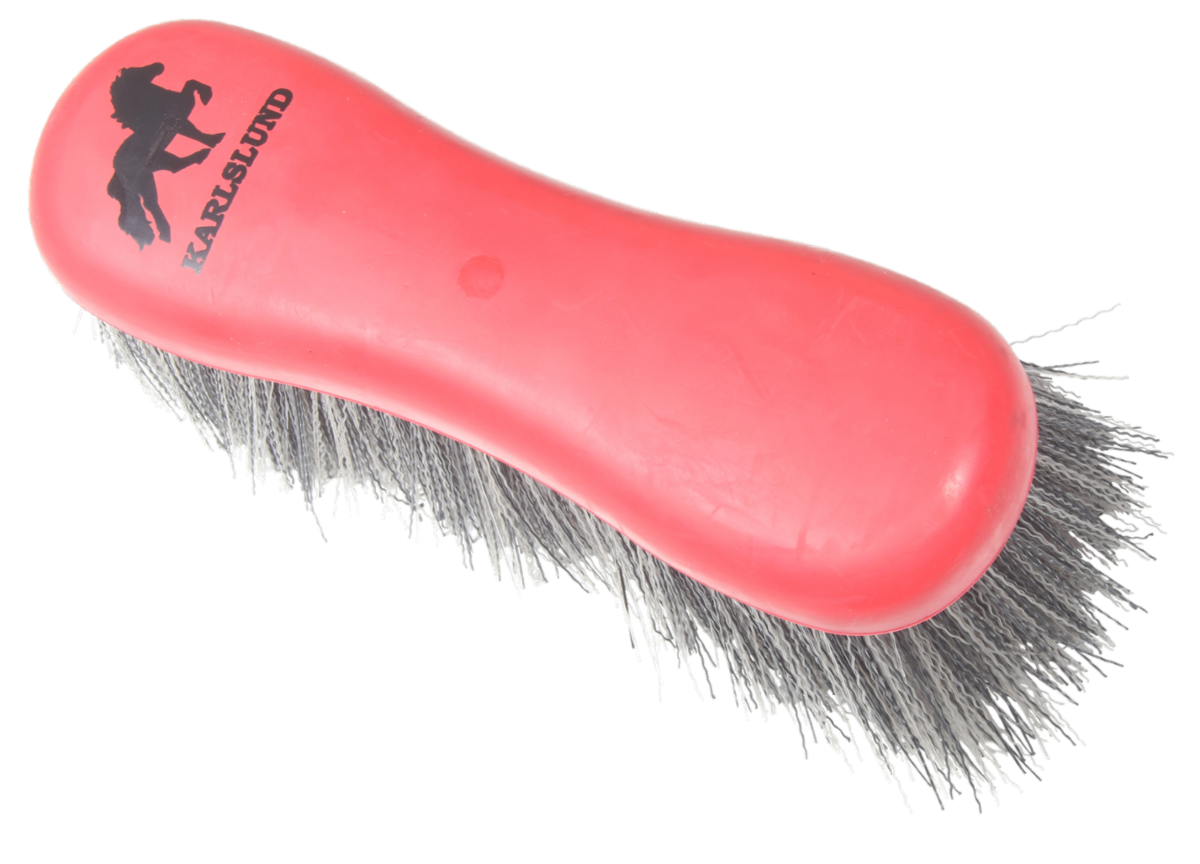 Ryktborste med grova nylonborst och ergonomiskt handtag - Tölta.se