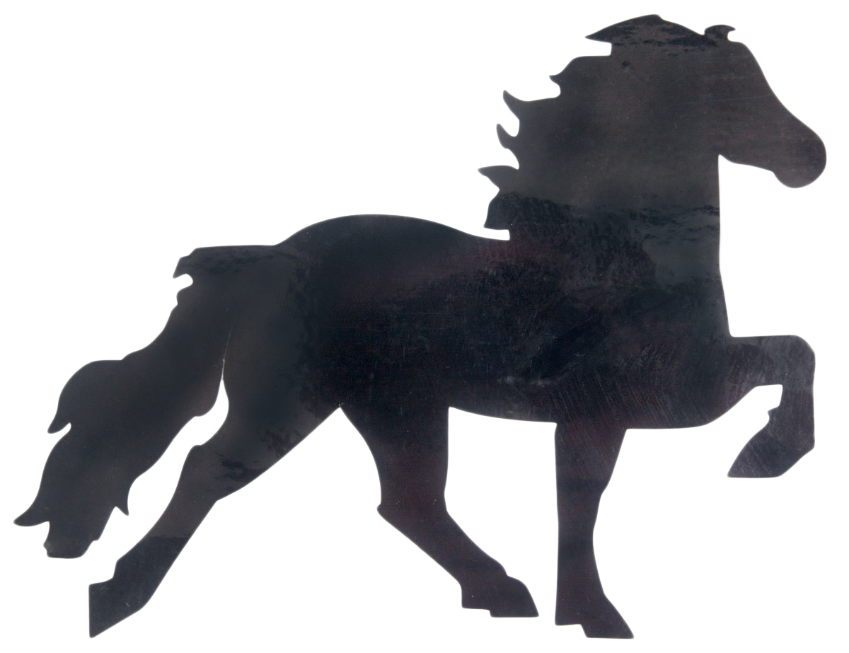 Klistermärke - töltande häst - Tölta.se